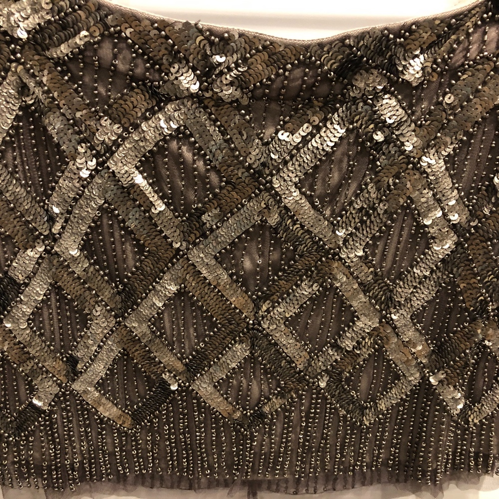 Musani Couture Beaded Mini Skirt